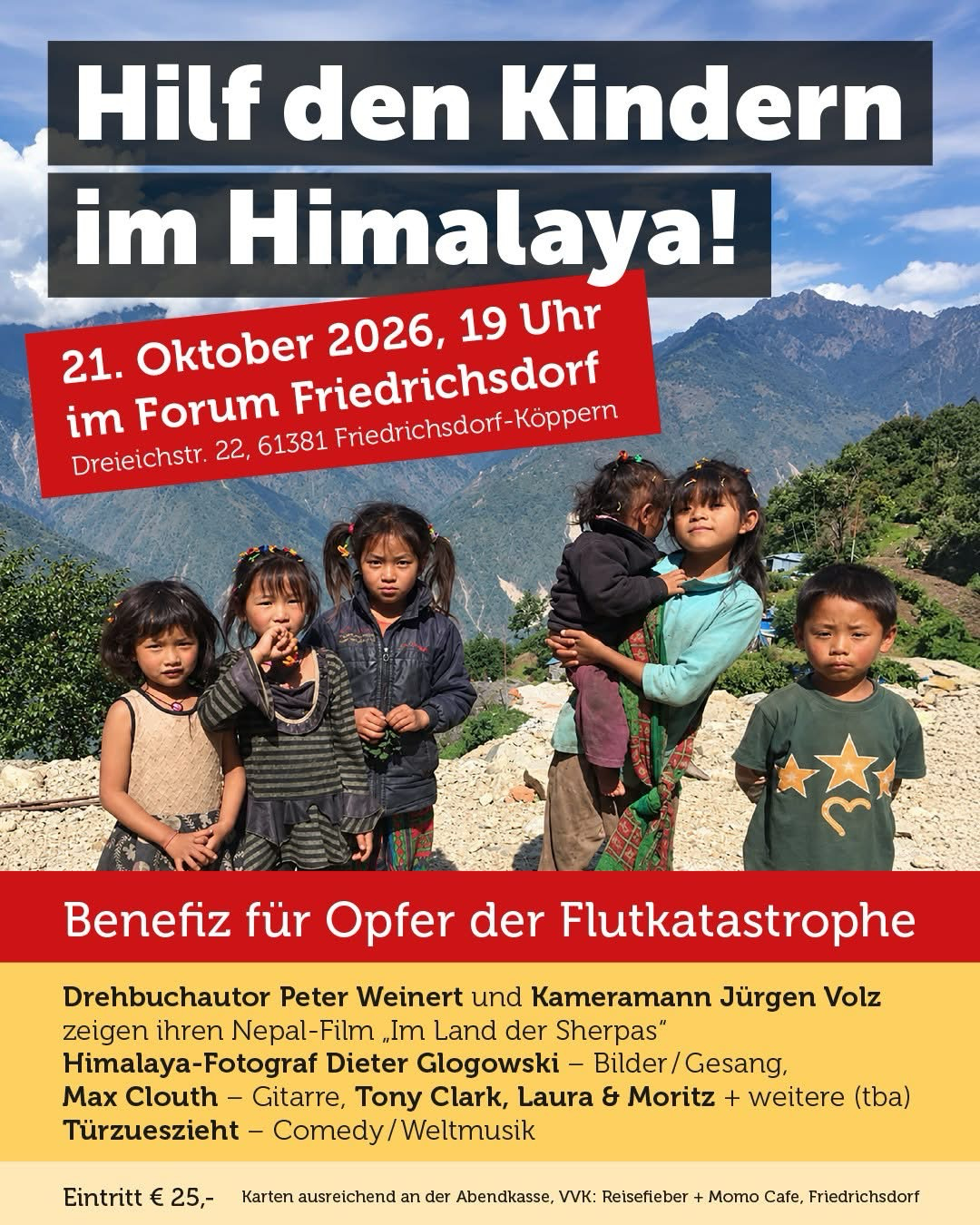 Benefiz für Opfer der Flutkatastrophe